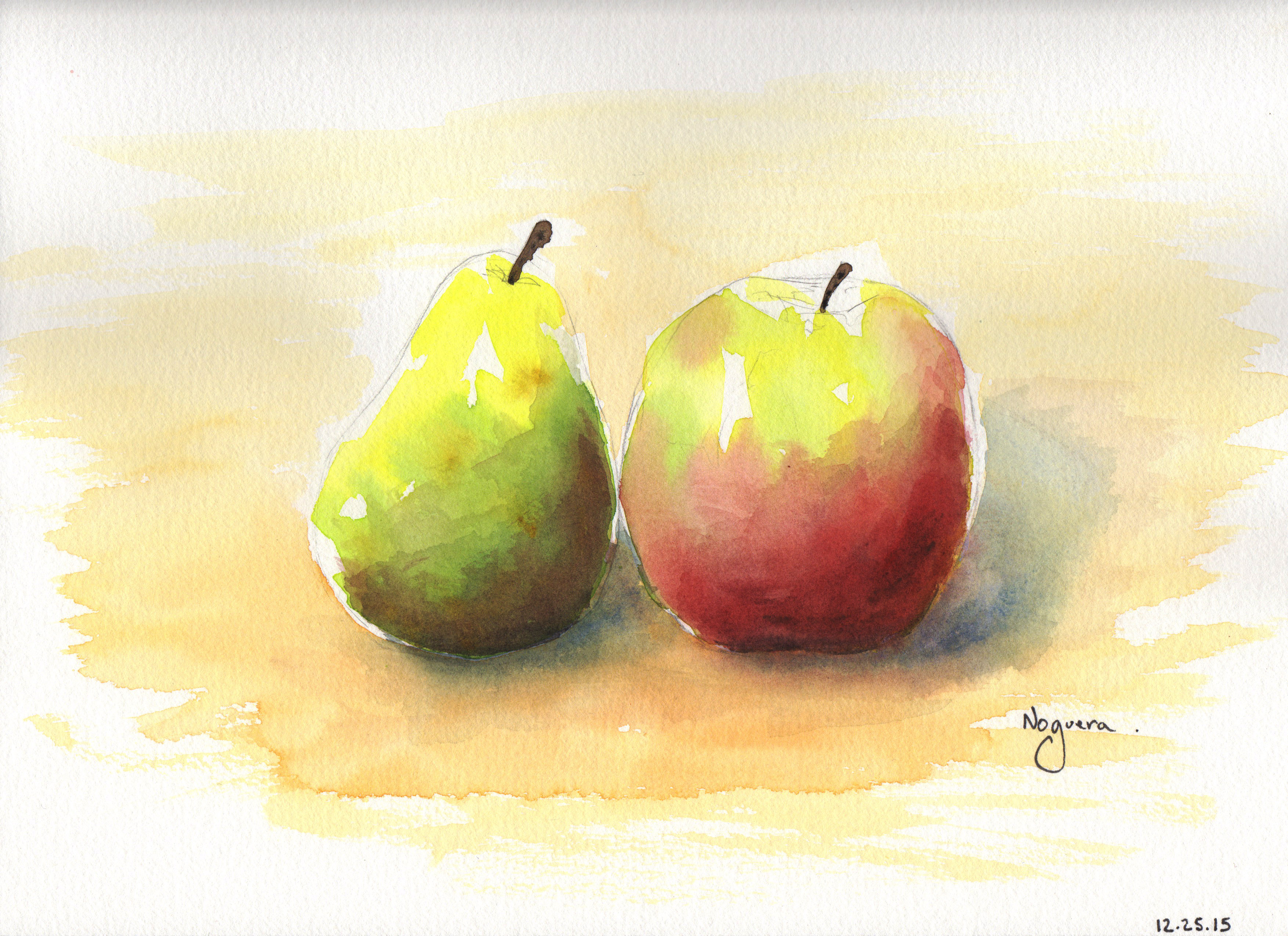 GUEST DOODLEWASH: Pear & Apple
