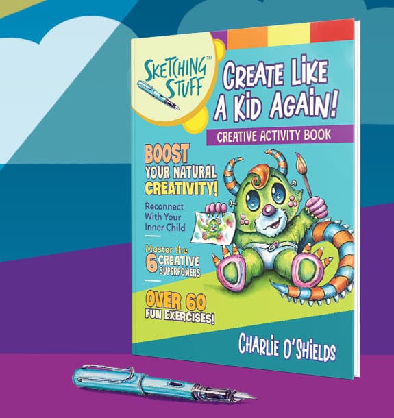 Create Like A Kid Again Book Cover Promo